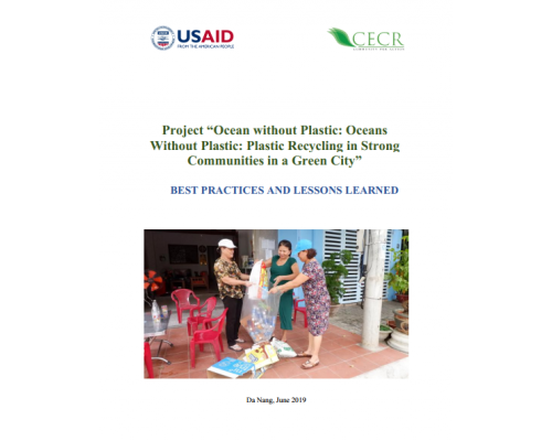 Project “Ocean without Plastic: Oceans Without Plastic: Plastic Recycling in Strong Communities in a Green City” : BEST PRACTICES AND LESSONS LEARNED