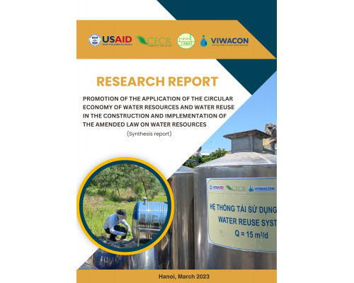 RESEARCH REPORT: PROMOTION OF THE APPLICATION OF THE CIRCULAR ECONOMY OF WATER RESOURCES AND WATER REUSE IN THE CONSTRUCTION AND IMPLEMENTATION OF THE AMENDED LAW ON WATER RESOURCES