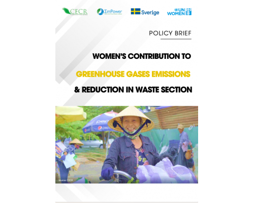 WOMEN’S CONTRIBUTION TO GREENHOUSE GASES EMISSIONS & REDUCTION IN WASTE SECTION