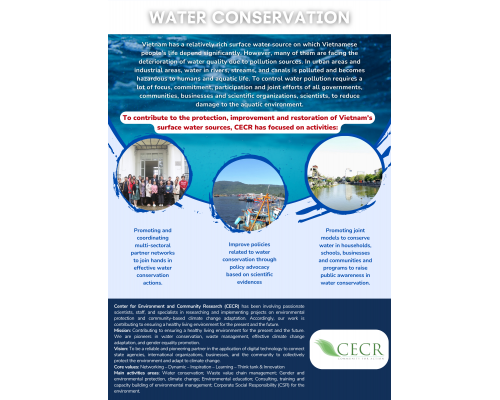 CECR _ FIELD OF ACTIVITY FLYER: WATER CONSERVATION